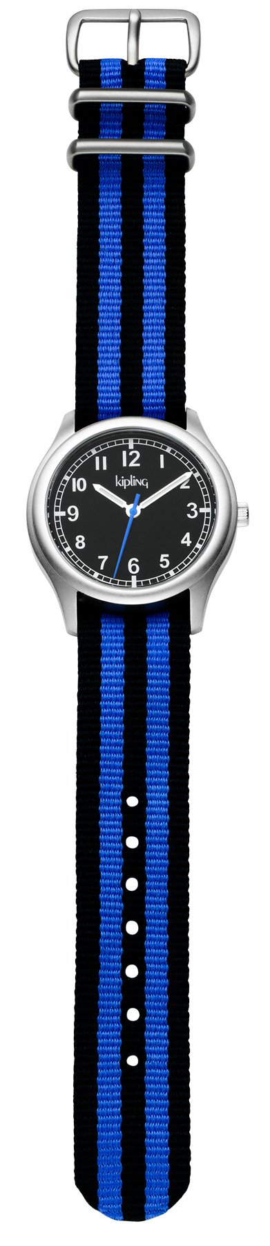 Kipling Teen Vintage Blue Stripe Quartz Watch - Stylish Analog Wristwatch for Girls & Teens - Perfect for School, Casual Wear & Everyday Use