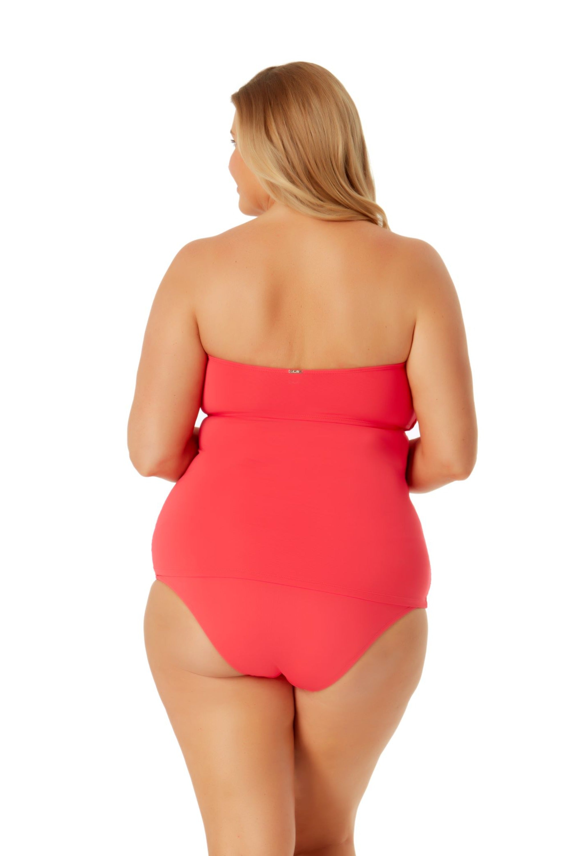 Anne Cole Plus Size Twist Front Bandeaukini Swim Top - Women's Flattering Swimwear for Beach & Pool Vacations