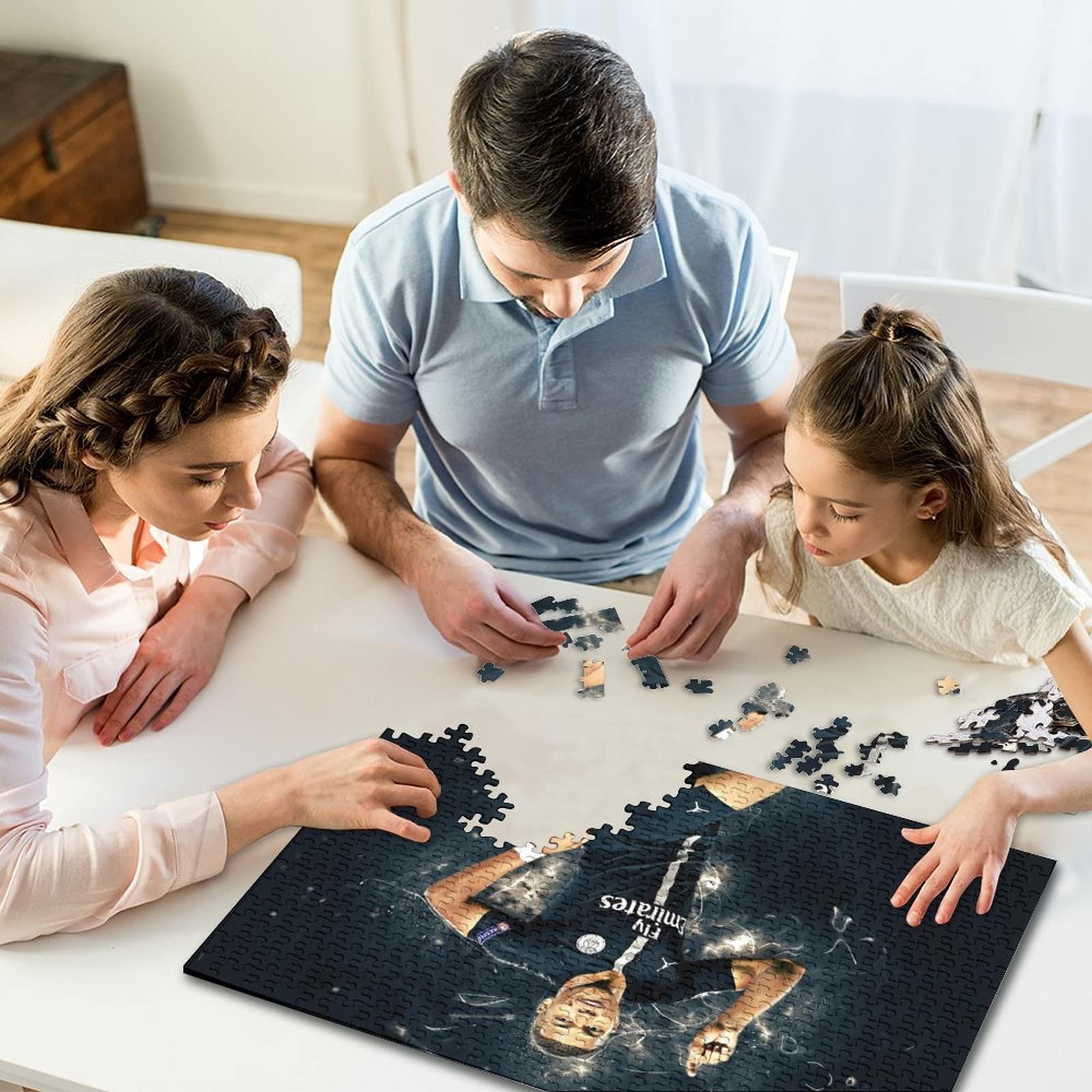 1000 Piece Football Puzzle for Adults & Teens - Kylian Mbappé Wooden Art Jigsaw DIY Game (52x38cm) - Perfect Gift for Family & Friends, Fun Home Activity, Sports Decor, Brain Teaser Challenge