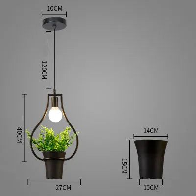 Modern Atmosphere Plant Hanging Light Pendant - Indoor Boho Decor for Living Room, Bedroom, Balcony | Perfect for Home, Cafe, Office Decoration