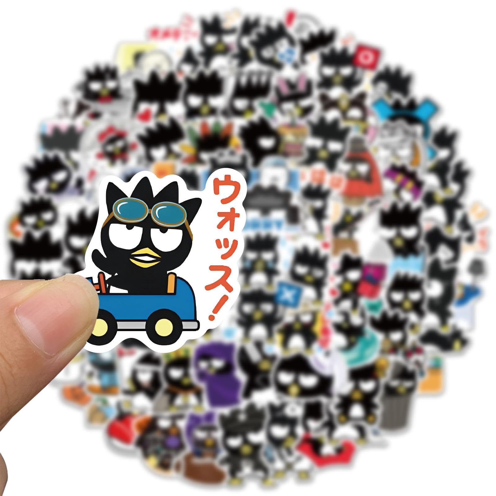 100pcs Badtz-Maru Stickers - Cute Cartoon Penguin Vinyl Decals for Kids, Waterproof Aesthetic Stickers for Laptops, Water Bottles, Luggage, Skateboards & Scrapbooking - Perfect for DIY Crafts, School Supplies & Gift Giving
