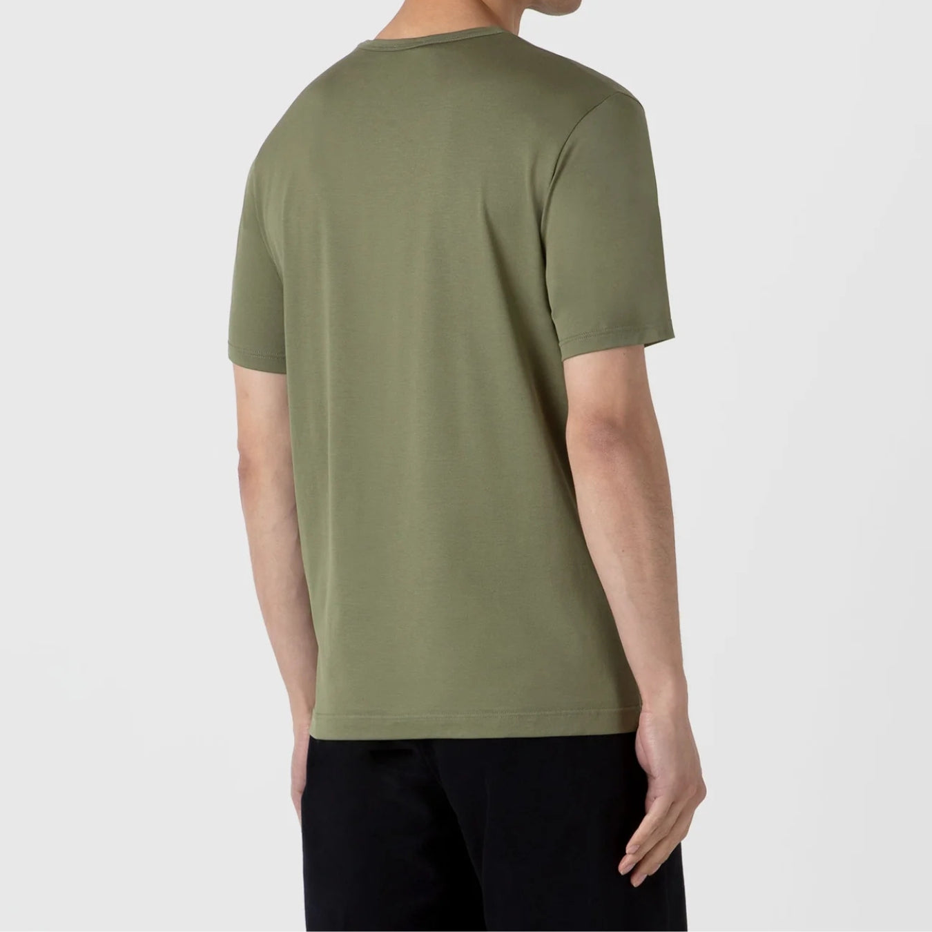 Moss Green Classic Crewneck T-Shirt for Men - Soft Cotton Casual Tee for Everyday Wear | Perfect for Outdoors, Work & Relaxation