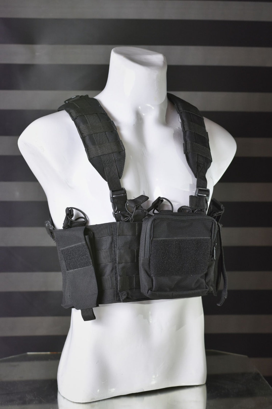 20-Piece Raider Tactical Chest Rig with Pouches & Accessories - Perfect for Airsoft, Hunting, and Outdoor Adventures