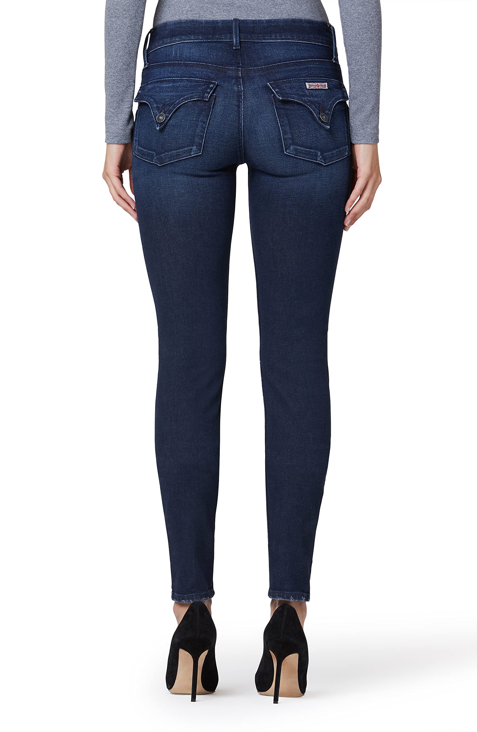 Hudson Jeans Women's The Collin Skinny Jeans - High Waist Stretch Denim Pants, Size 25 | Perfect for Campus Wear, Casual Outfits & Everyday Comfort