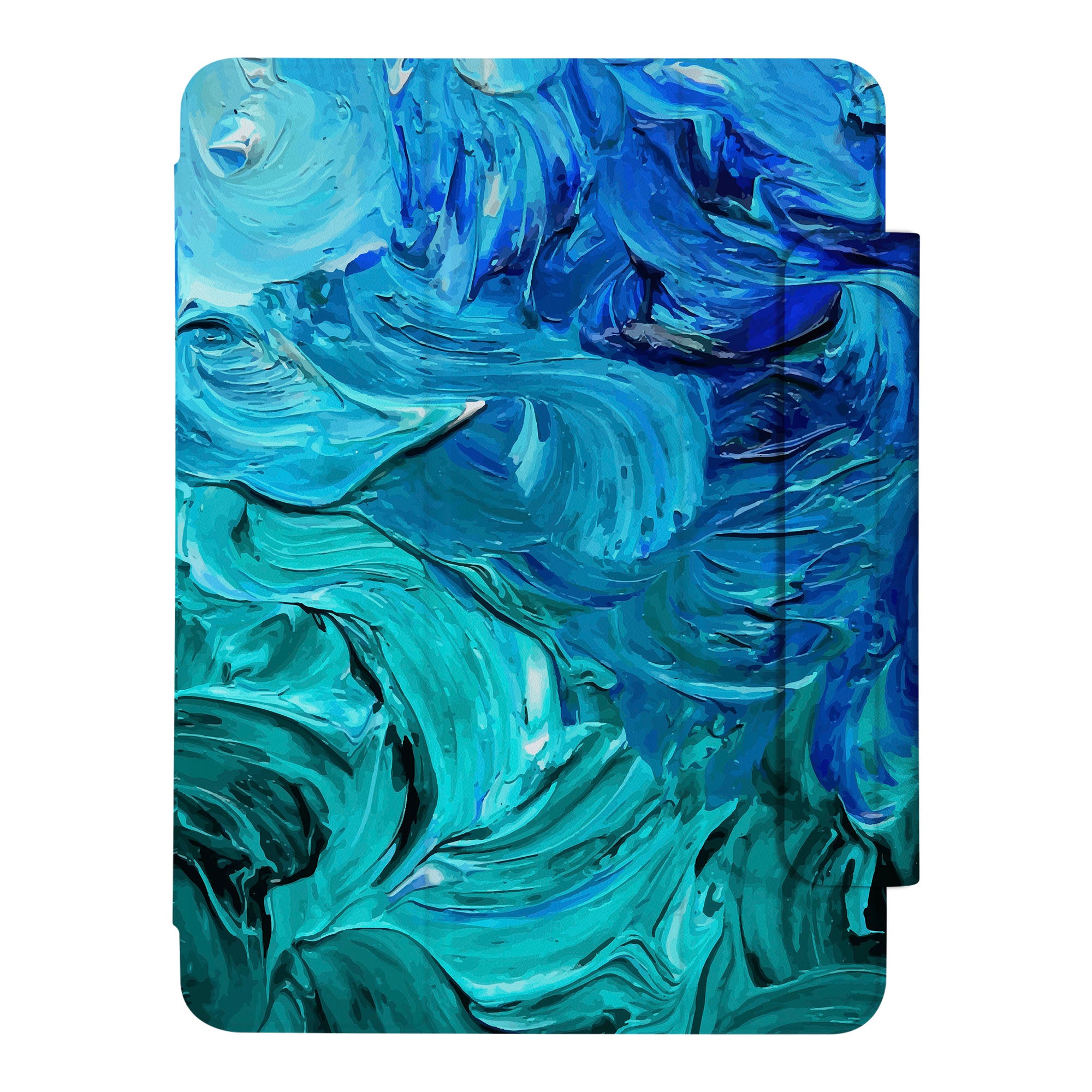 SlimFit iPad Case with Abstract Oil Painting Design - Lightweight Protective Cover for iPad Air/Pro, Perfect for Work, Travel, and Home Use