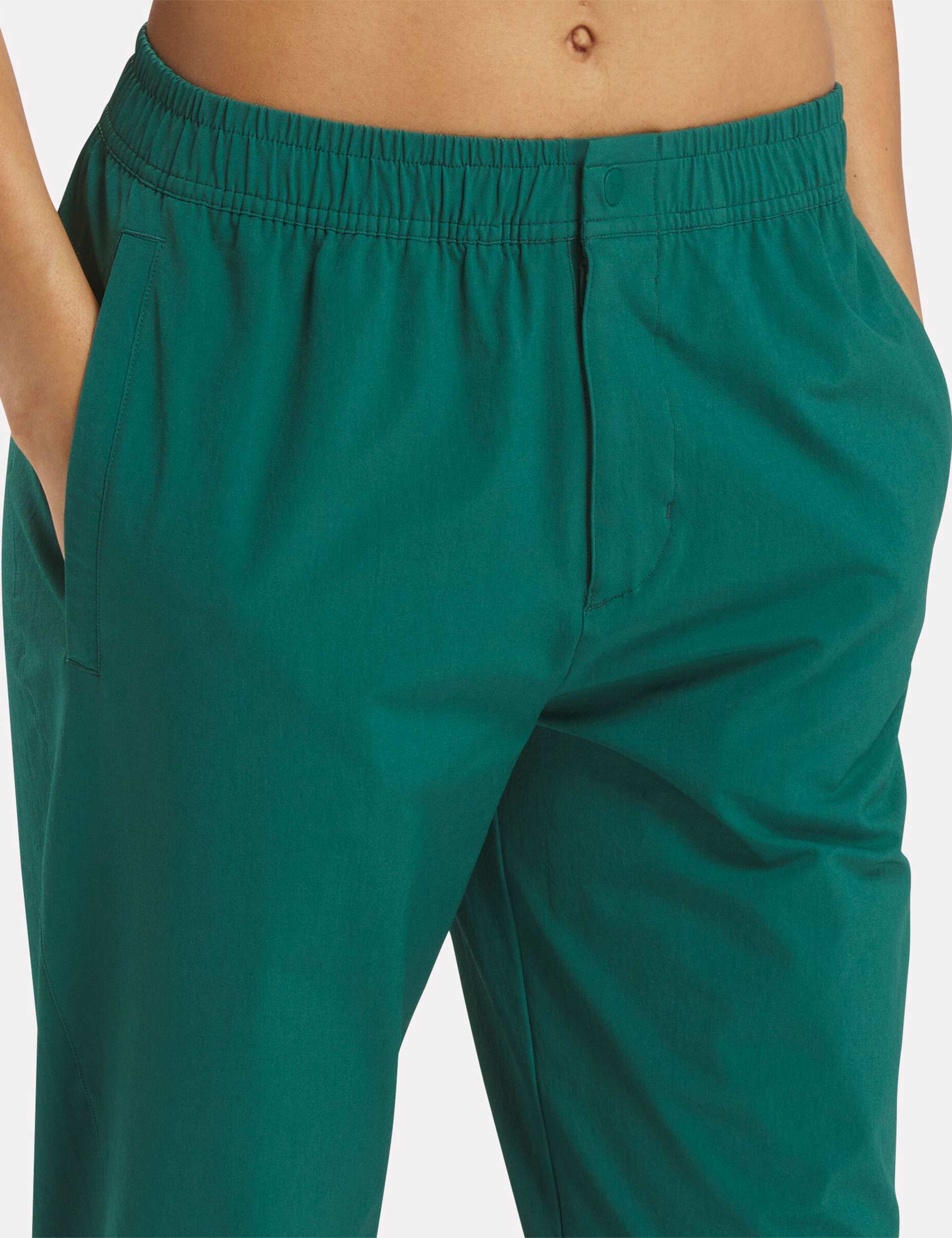 Active Collective Skystretch Woven Pant - Comfortable Stretch Yoga Pants for Women, High Waist Athletic Trousers in Collegiate Green - Perfect for Yoga, Gym & Casual Wear