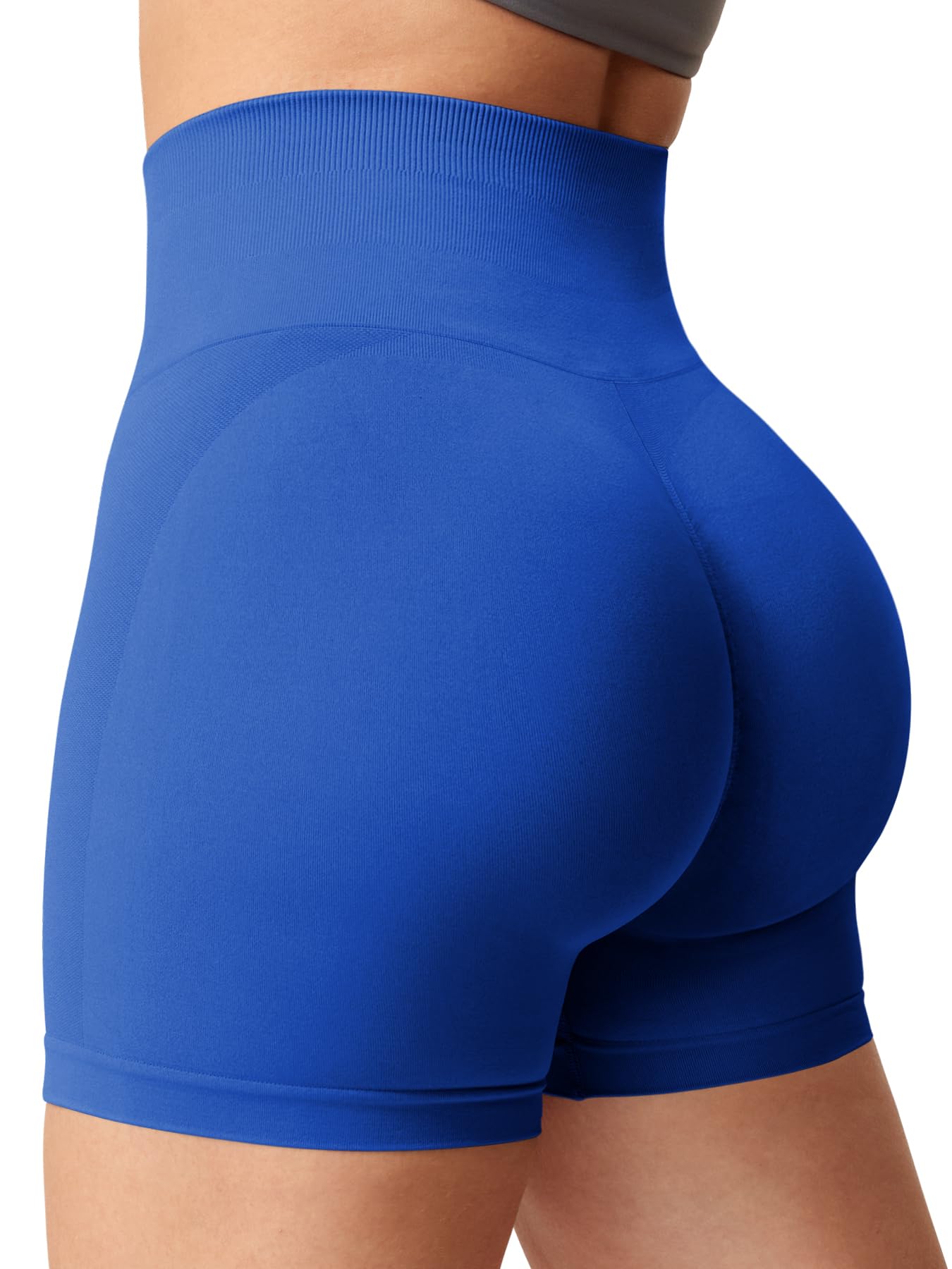 YEOREO Women's High Waisted Seamless Scrunch Workout Shorts - Running, Gym & Yoga Activewear for Women | Perfect for Intense Training, Lounge & Everyday Wear