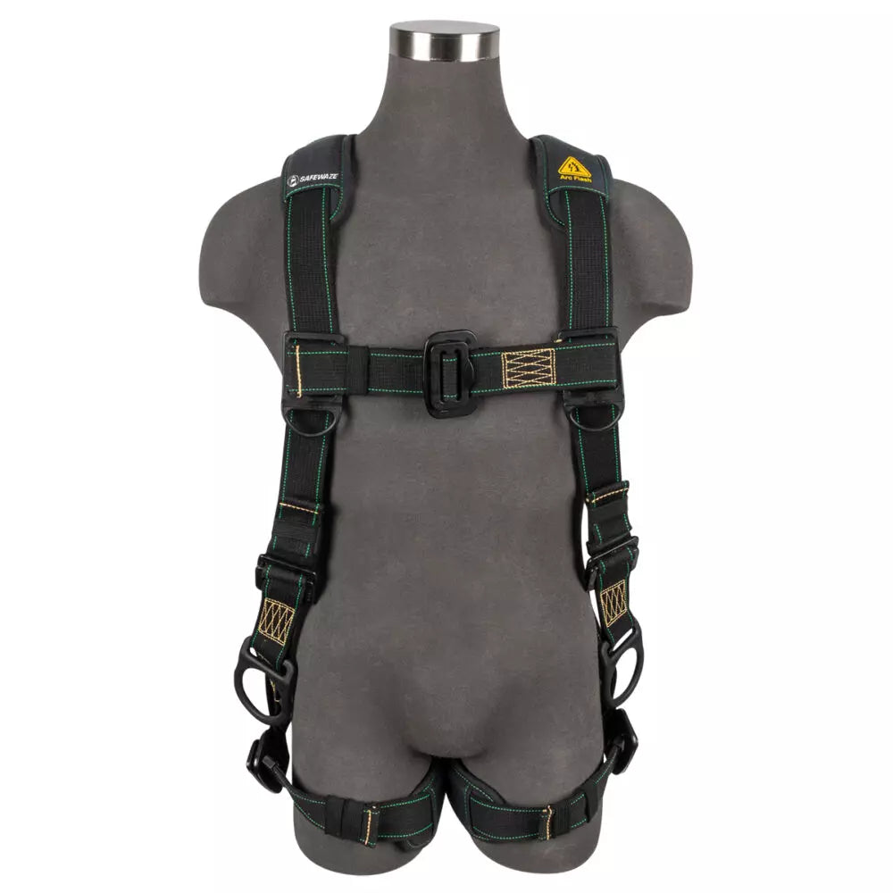 Arc Flash Full Body Harness - DE 3D & DE MB Chest/Legs Protection - Heavy Duty Safety Gear for Electrical Workers & Industrial Use