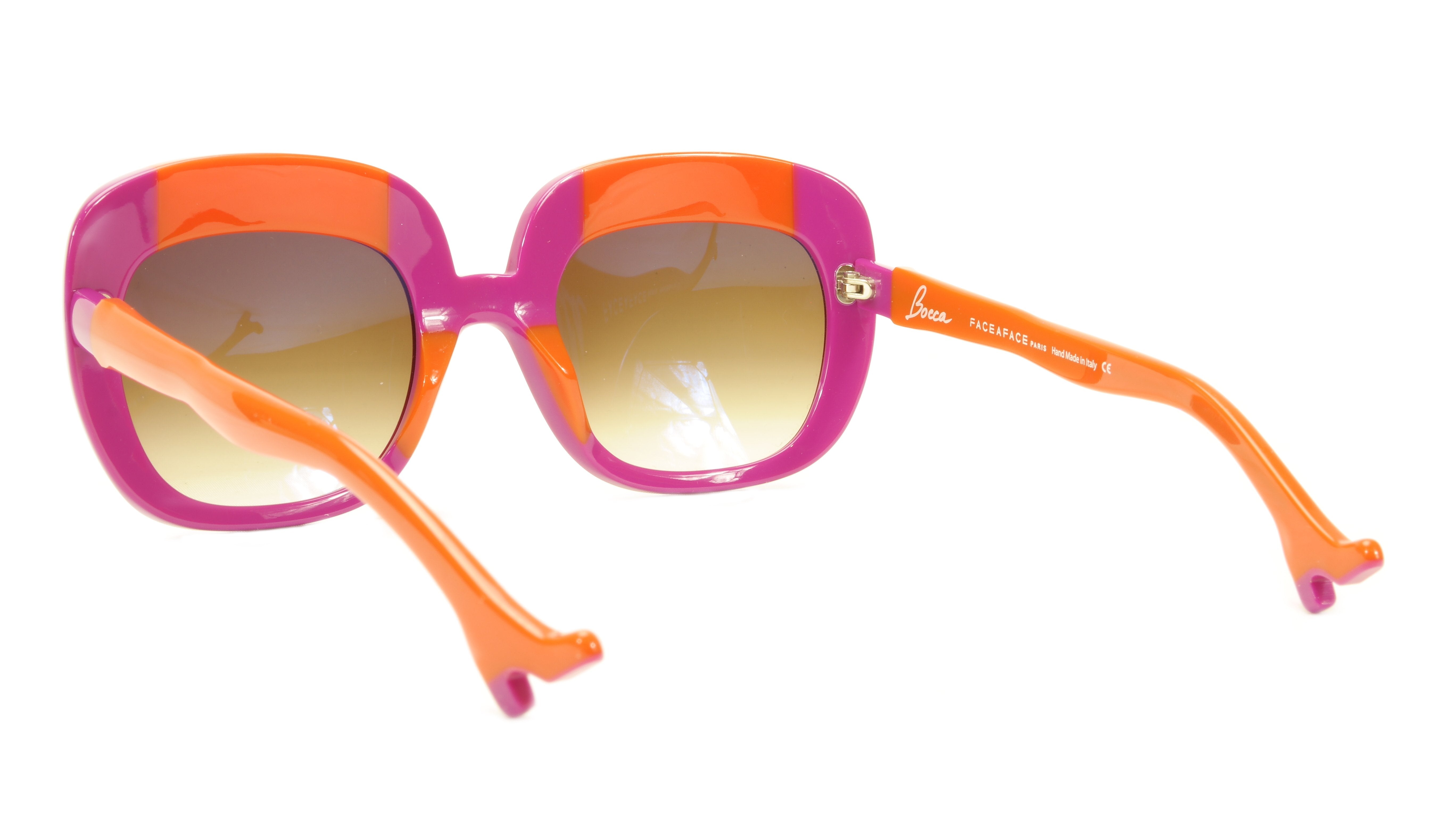 Face A Face BOCCA Lova 1 4026 Acetate Sunglasses Frame - Fuschia & Orange Italian-Made Designer Eyewear for Women | Perfect for Summer Outfits, Beach Vacations & Fashion Statements