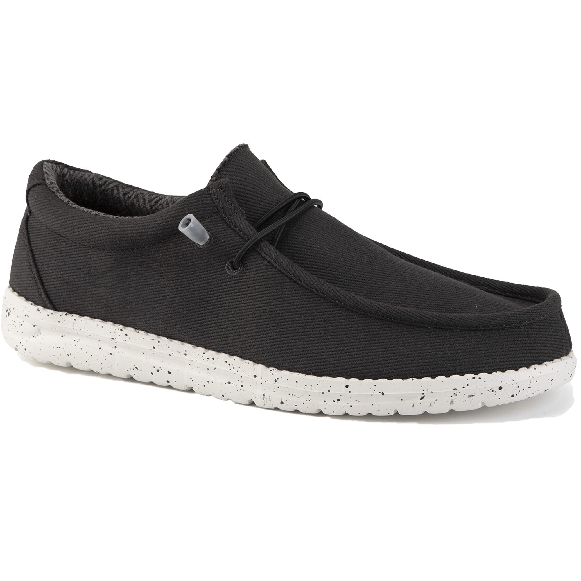 **FW FRAN WILLOR Men's Slip-On Casual Loafers - Lightweight Comfortable Canvas Shoes for Walking, Travel & Work - Non-Slip Breathable Boat Shoes for Everyday Wear**