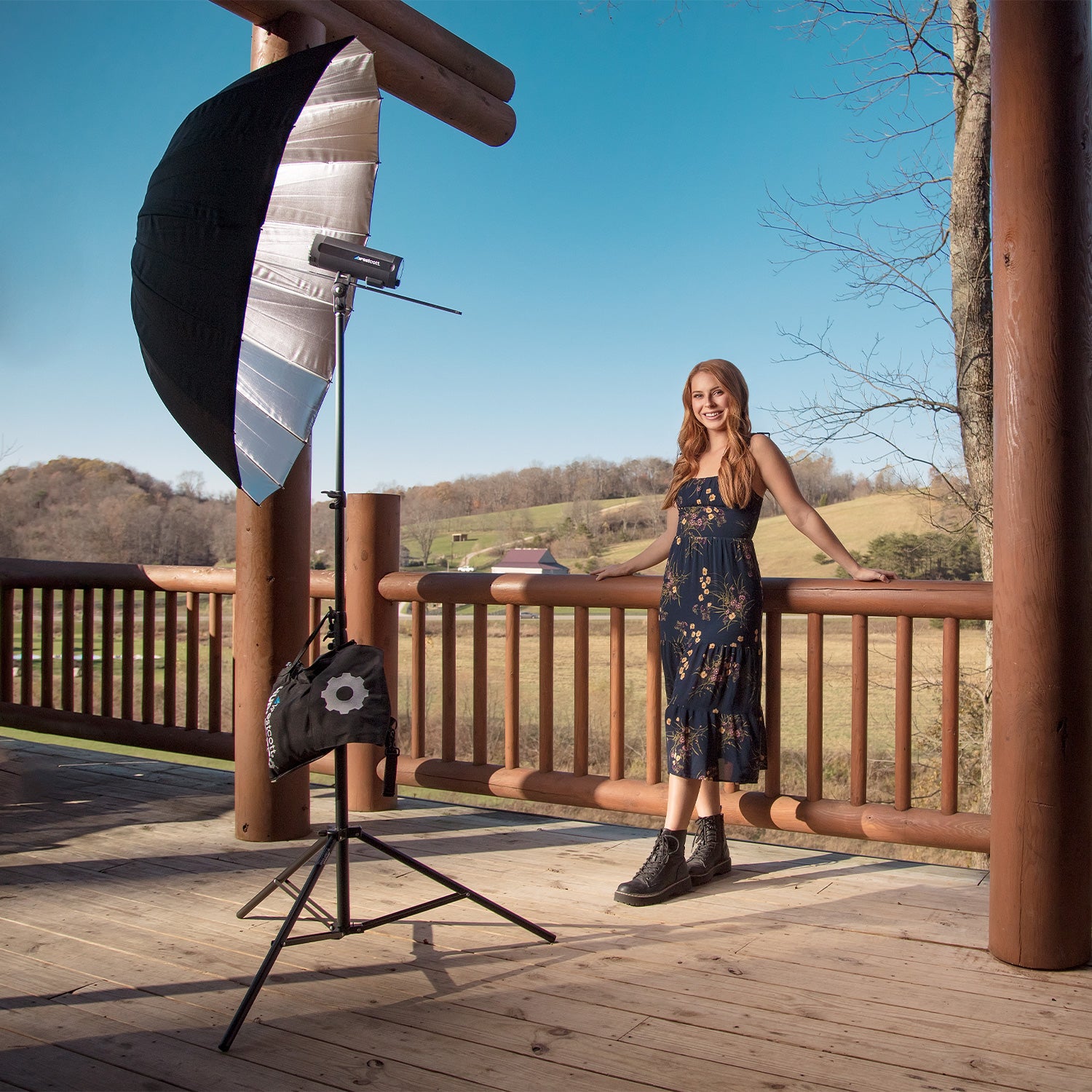 FJ200 Strobe 2 Light Backpack Kit - Professional Photography Lighting for Outdoor & Studio Shoots - Perfect for Portrait, Fashion, and Event Photography
