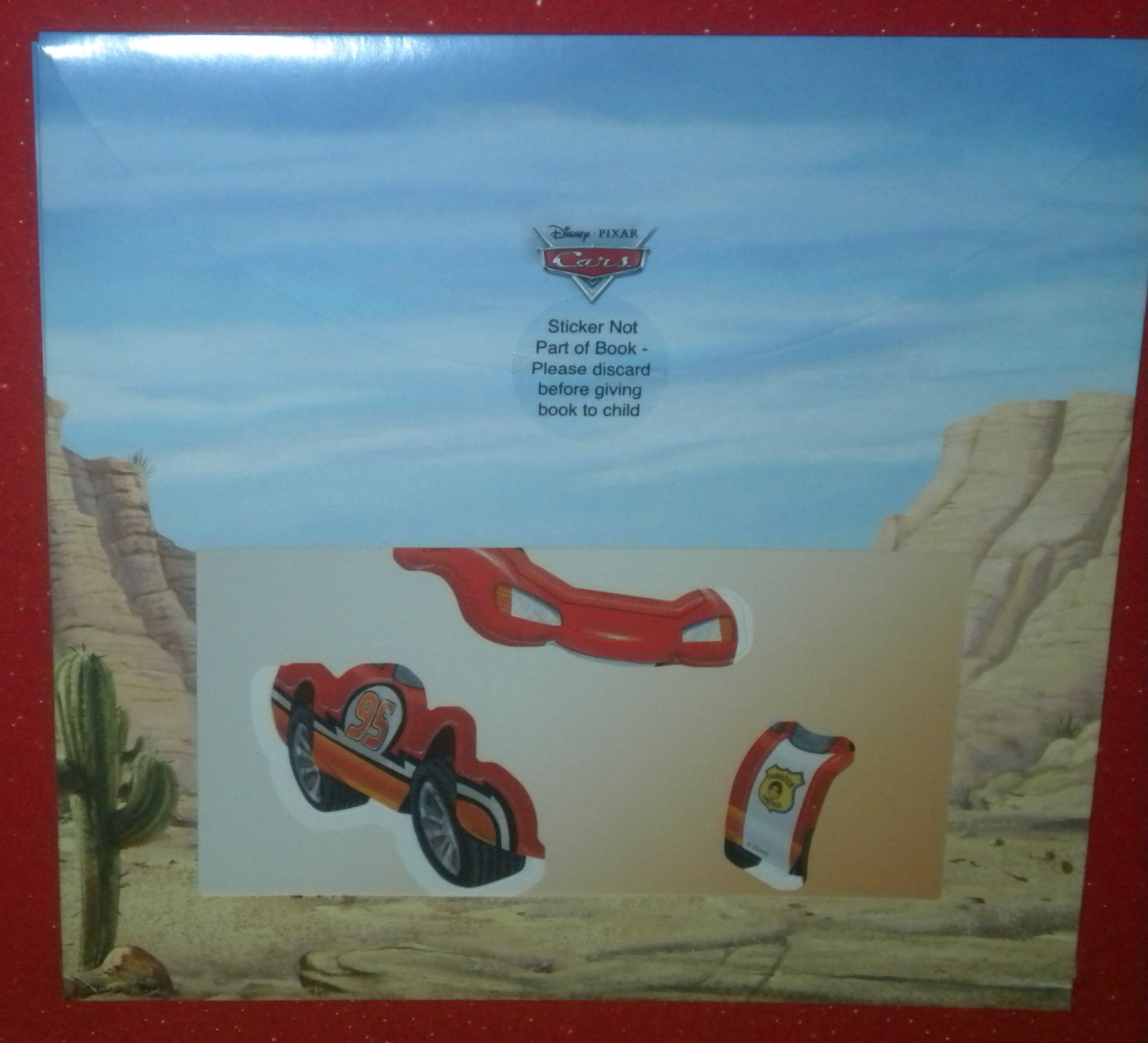 Disney Pixar Cars Magnetic Play Set Book - Lightning McQueen, Mater, Sarge & Ramone - Interactive Read & Play Toy for Kids - Perfect for Travel, Bedtime Stories & Preschool Learning