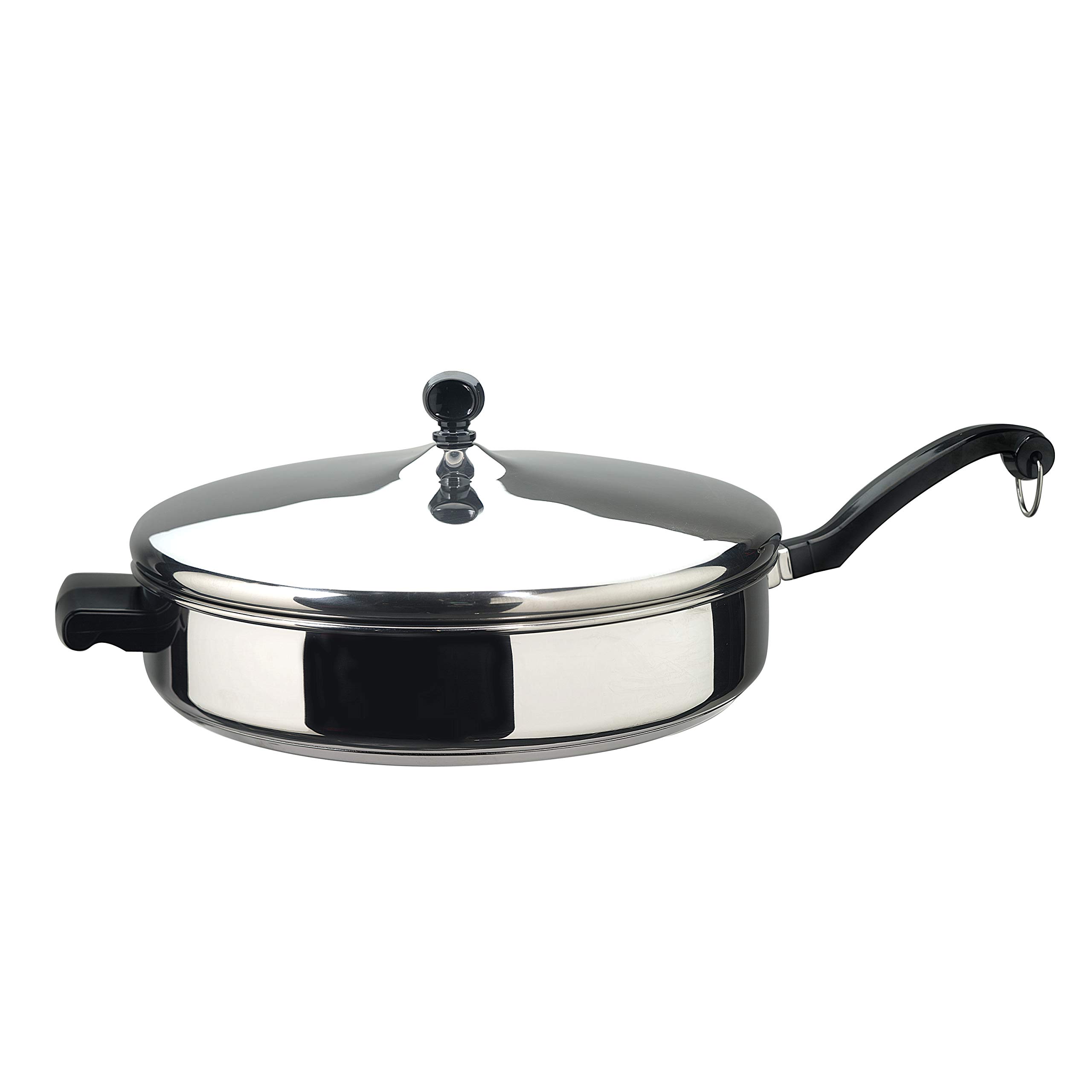 Farberware Classic 15-Piece Stainless Steel Cookware Set with Saute Pan & Lids - Pots, Pans, Frying Pans for Professional & Home Cooking - Silver (50049) - Perfect for Sautéing, Boiling & Frying in Kitchens & Restaurants