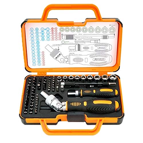 69 in 1 Professional Precision Screwdriver Kit - JM-6111 Hardware Repair Tool Set for iPhone, Android, Laptop, Electronics & Small Appliances | Essential DIY & Home Repair Kit for Phone, Computer, Watch, Toys & More