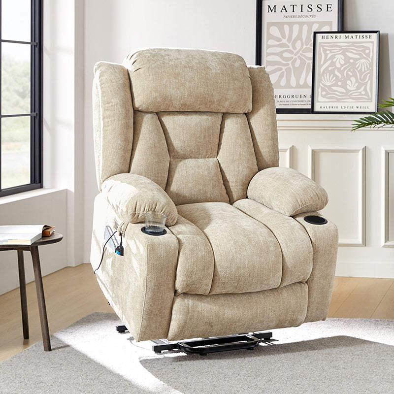 Ethel LuxLift Max Recliner Chair - Premium Lift Assist Reclining Chair for Elderly & Seniors with Easy Operation - Perfect for Living Room, Bedroom & Home Theater Relaxation