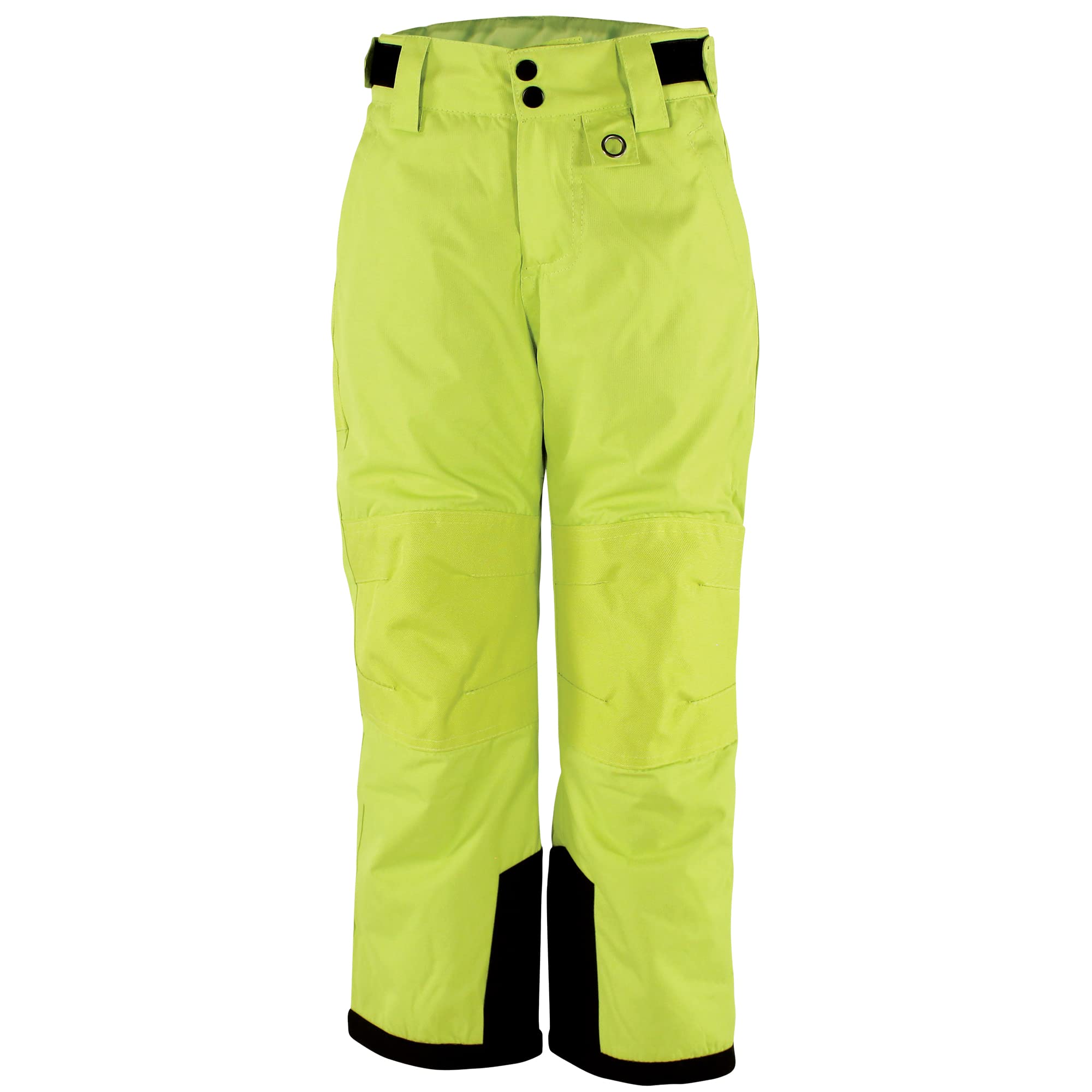 Hudson Baby Unisex Winter Snow Pants - Waterproof, Warm, Lime Green, Size Large - Perfect for Toddler Outdoor Play & Snow Day Adventures