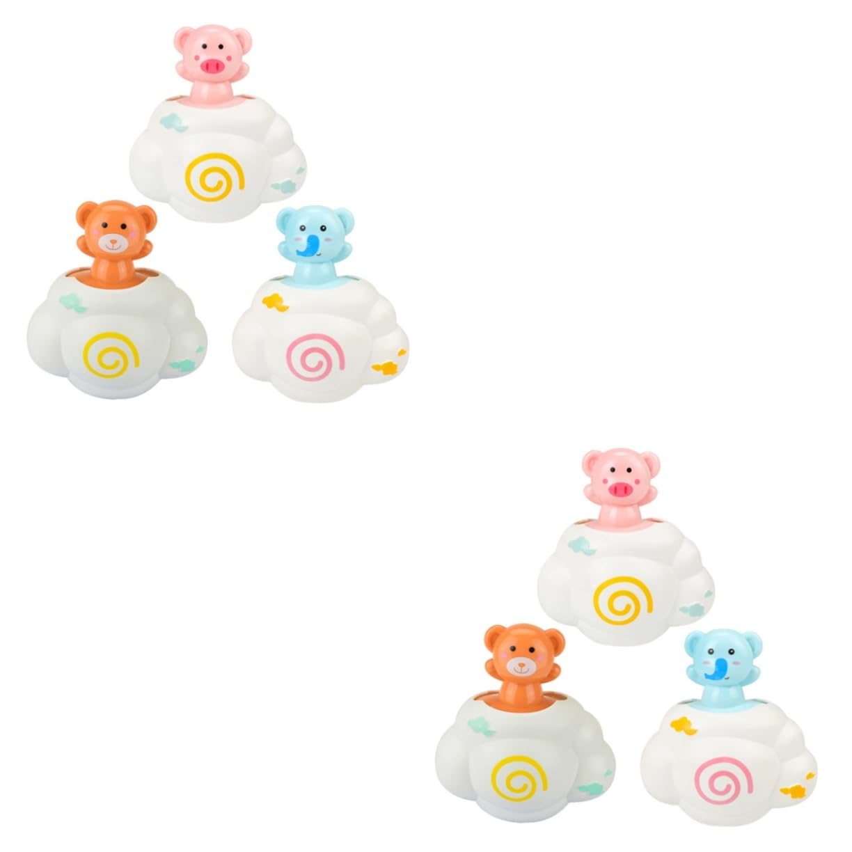 VICASKY 6-Piece Bathtub Toys Set with Shower Sprinkler & Adjustable Shower Head - Fun Bath Time for Kids, Baby Bath Accessories for Toddlers - Perfect for Home, Nursery, Daycare & Pool Play