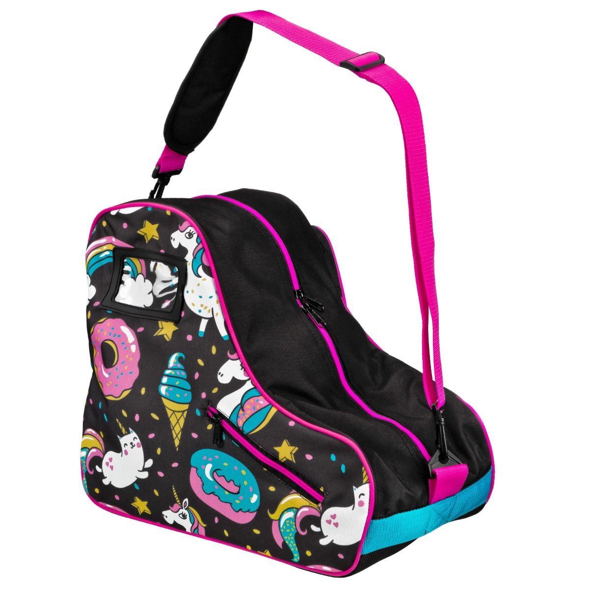 Pacer Skate Bag with Donut Design - Durable Backpack for Roller Skates & Accessories - Perfect for Skating Rink, Park & Travel