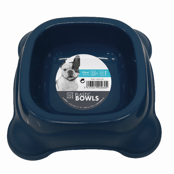 Durable Plastic Pet Bowl for Dogs & Cats - Non-Slip, Easy to Clean Pet Food and Water Dish - Perfect for Indoor, Outdoor, Travel, and Daily Feeding