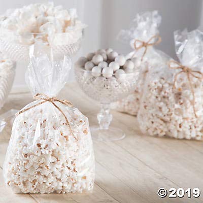 50-Pack Clear Cellophane Bags for Party Favors, Gift Wrapping & Candy Packaging - Bulk Party Supplies for Birthdays, Weddings & Baby Showers