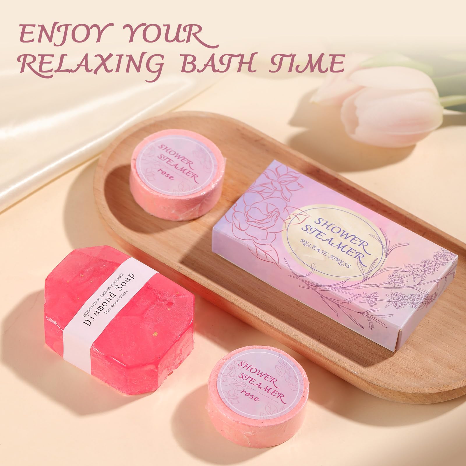 Valentine's Day & Birthday Gift Set for Women - Luxury Spa Basket with Relaxation Essentials - Perfect Gift for Girlfriend, Wife, Mother, Sister or Daughter - Ideal for Self-Care, Get Well Soon & Special Occasions