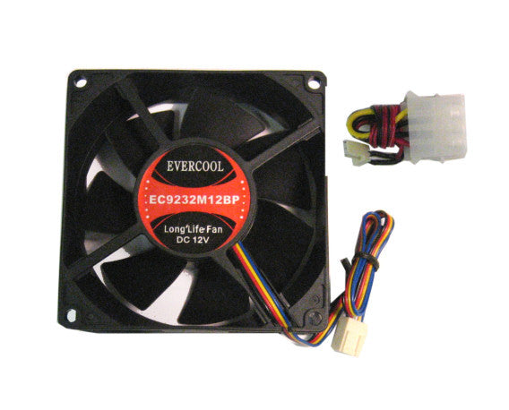 Evercool 92x92x32mm Medium Speed 12V DC Cooling Fan - EC9232M12BP - Perfect for PC Case, Electronics Cooling, and DIY Projects