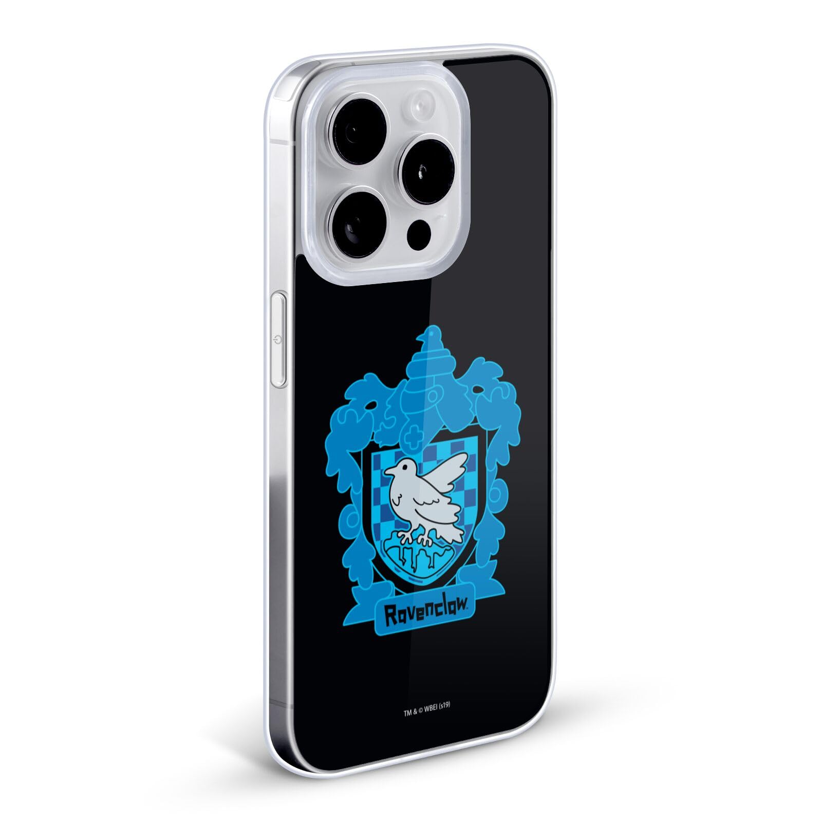 Harry Potter Ravenclaw Crest iPhone 12 Case - Officially Licensed Soft Gel Phone Cover for iPhone 12/12 Pro - Deathly Hallows Design - Perfect for Fans, School, Work & Daily Use