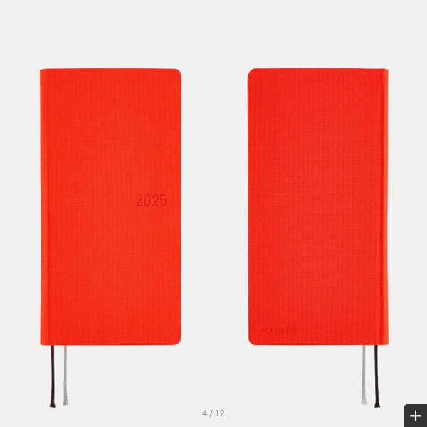 Hobonichi Weeks MEGA 2025 Planner - Weekly Horizontal Hardcover Notebook with English Edition | January & Monday Start | Chili Pepper Red | Perfect for Bullet Journaling, Work Planning & Personal Organization