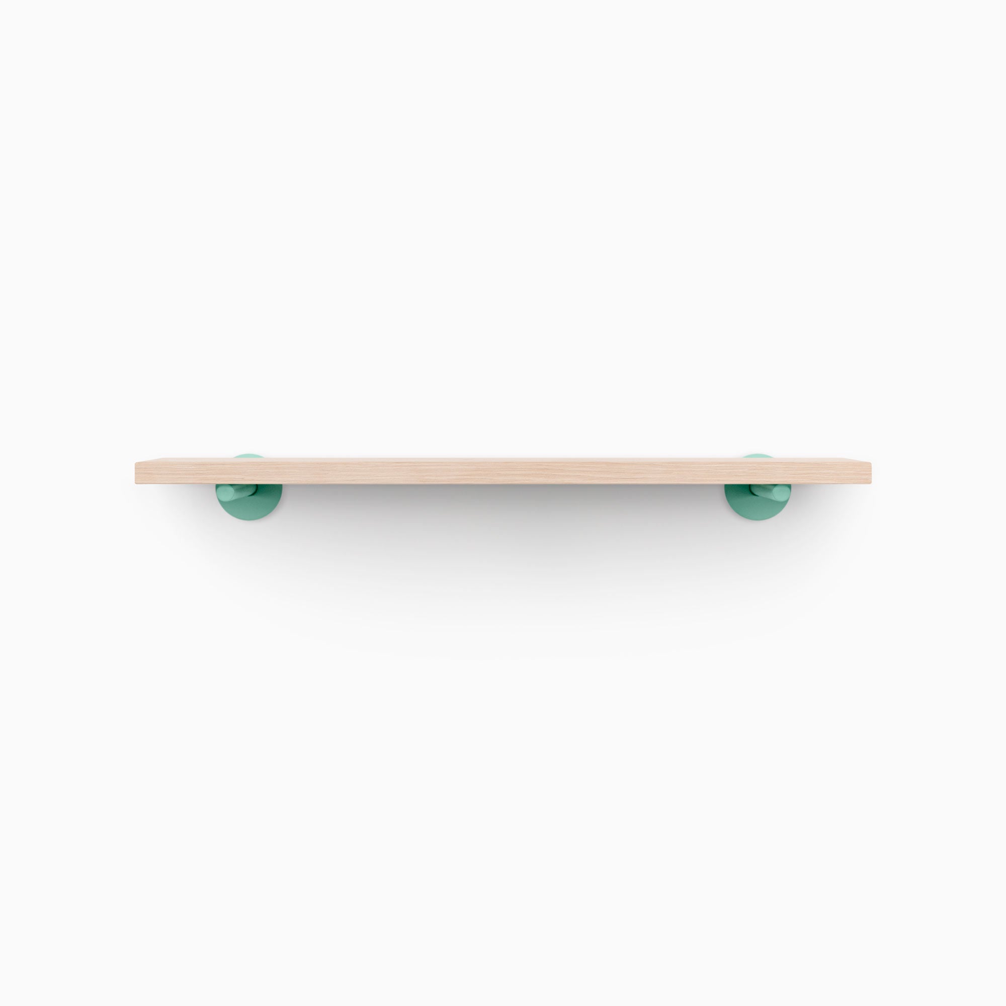 Roderick Glazed White Oak Wall Shelf - Rustic Floating Shelf for Living Room, Kitchen, Bathroom & Office Decor