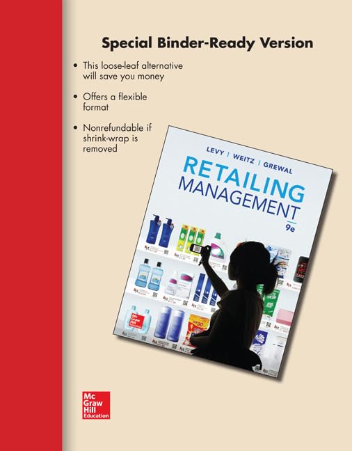Loose Leaf Retailing Management Textbook with Connect Access Card - Essential Guide for Retail Business Students & Professionals