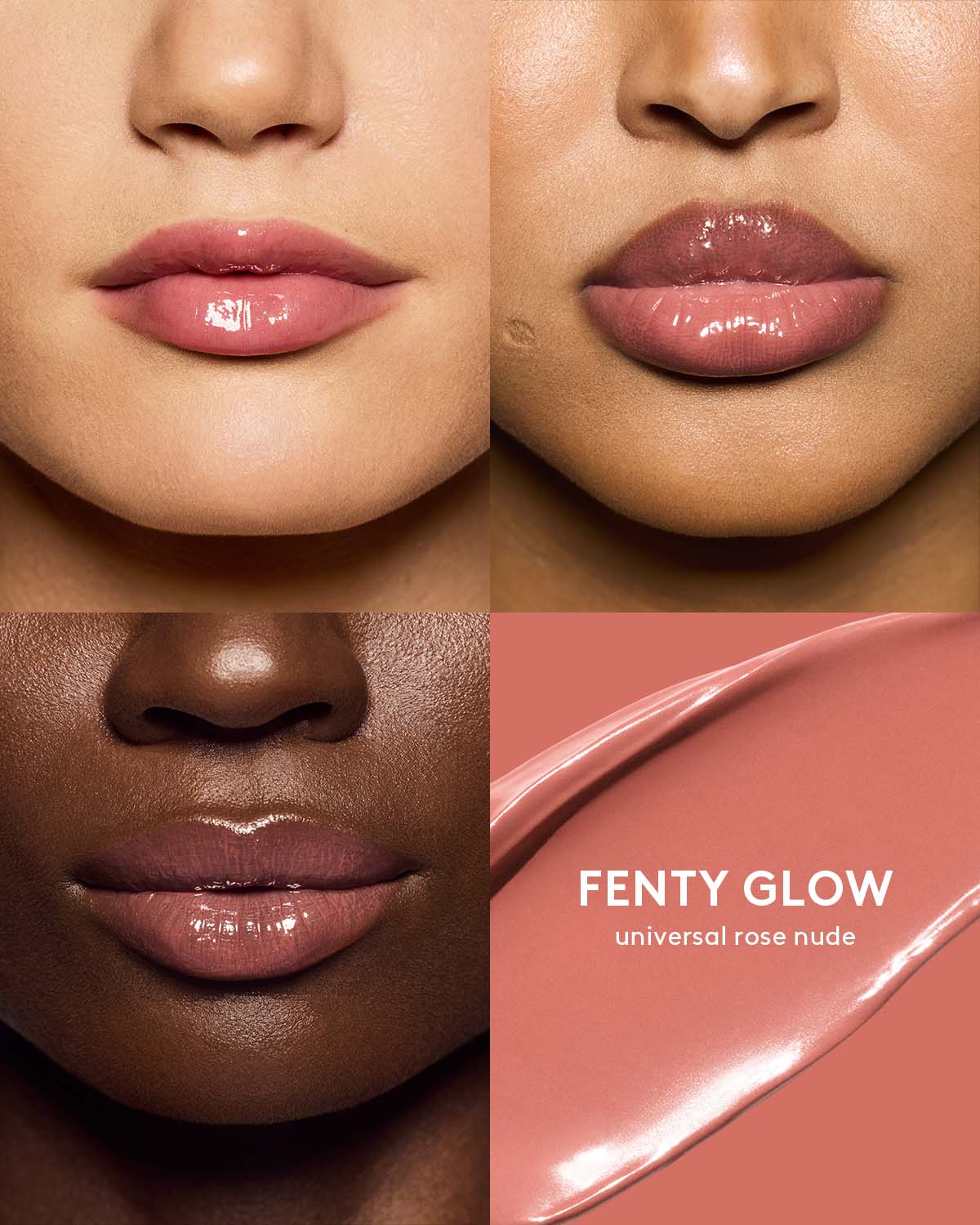Fenty Beauty Gloss Bomb Cream Color Drip Lip Cream - Hydrating Lip Gloss in Fenty Glow Shade | Perfect for Everyday Wear & Night Out Makeup