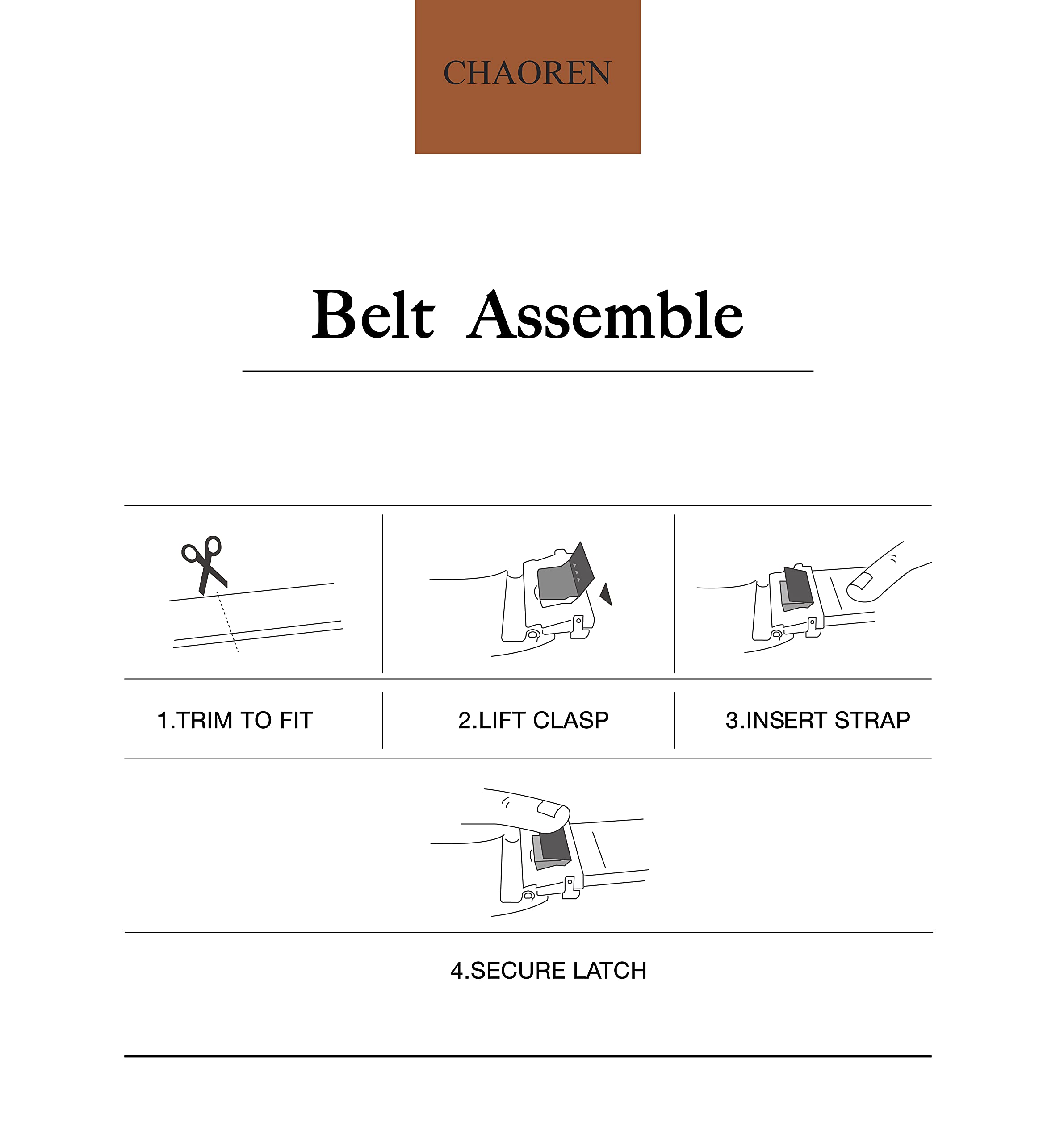 CHAOREN Men's Ratchet Belt - 1 3/8