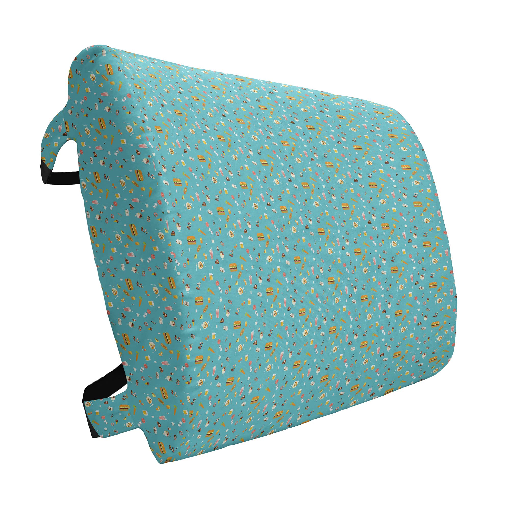 Ambesonne Food-Themed Lumbar Support Pillow - High Density Foam for Office Chair & Car Seat - 14