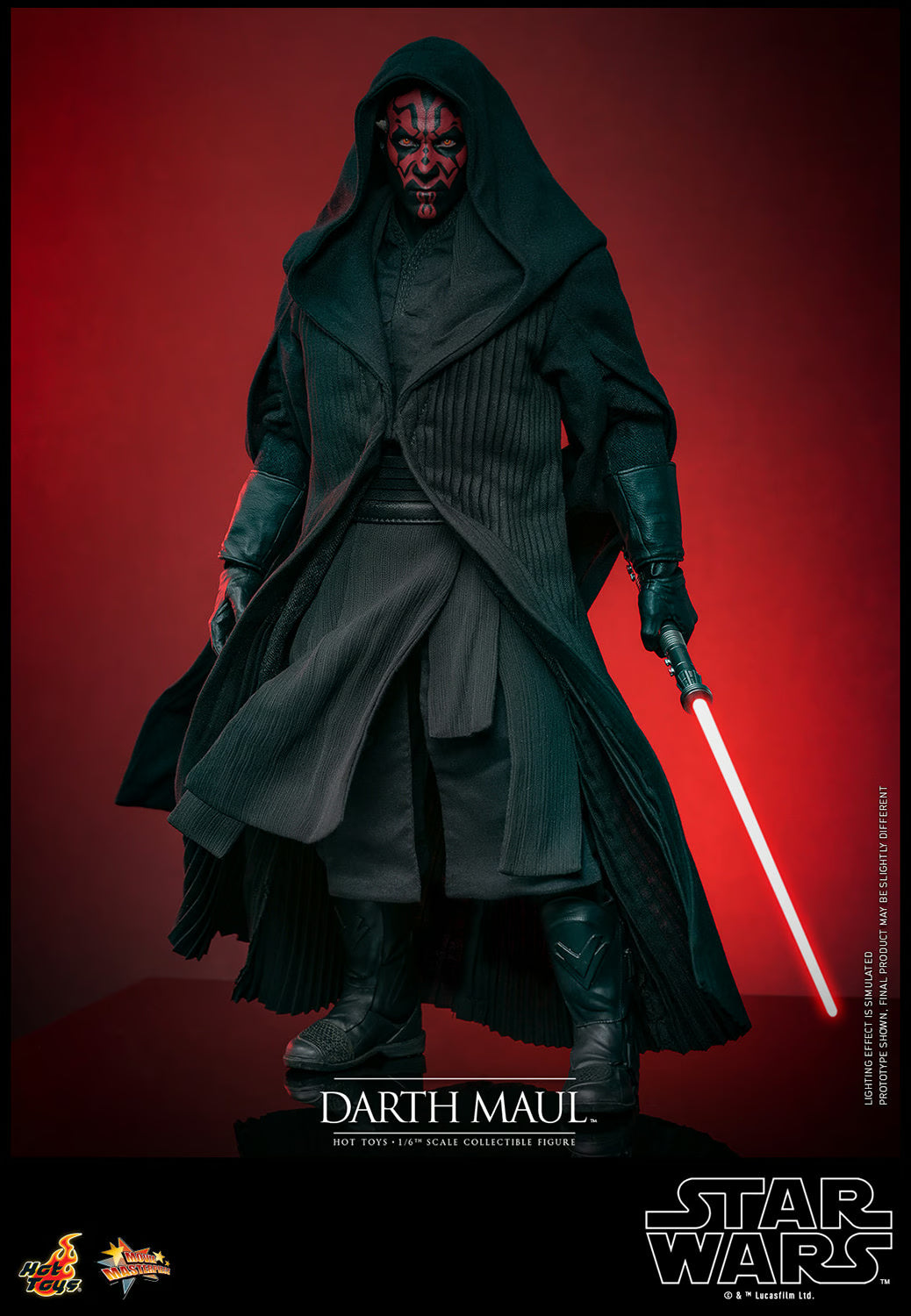 Darth Maul 1/6 Scale Collectible Figure - Star Wars Episode I: The Phantom Menace Hot Toys Action Figure for Display & Collectors