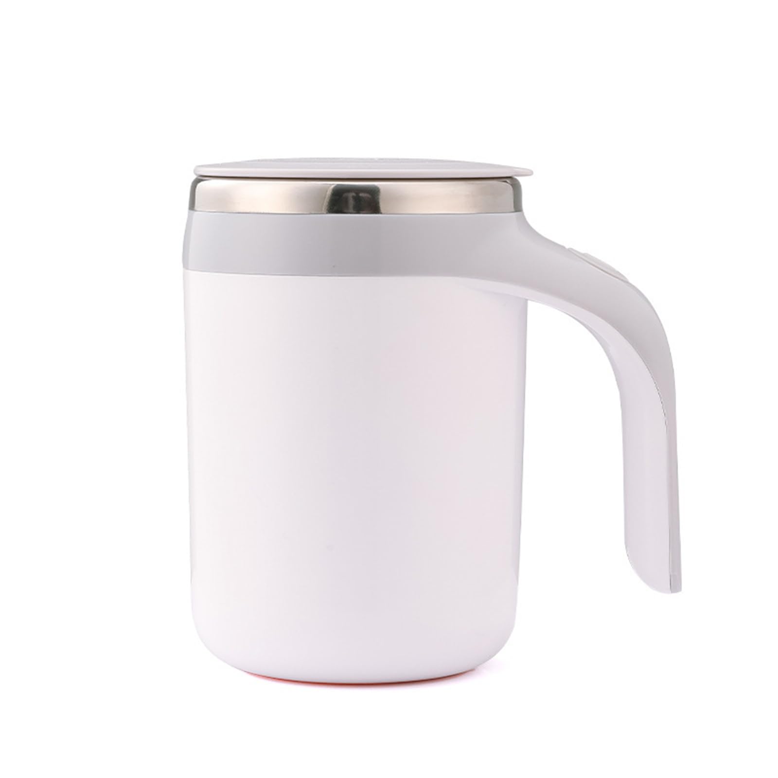 **Self Stirring Coffee Mug - Rechargeable Electric Automatic Stirring Cup for Coffee, Tea & Milk - High-Speed Magnetic Mixing Mug for Office & Home Use - Perfect for Lazy Mornings & Quick Beverage Prep (White, Battery Included)**