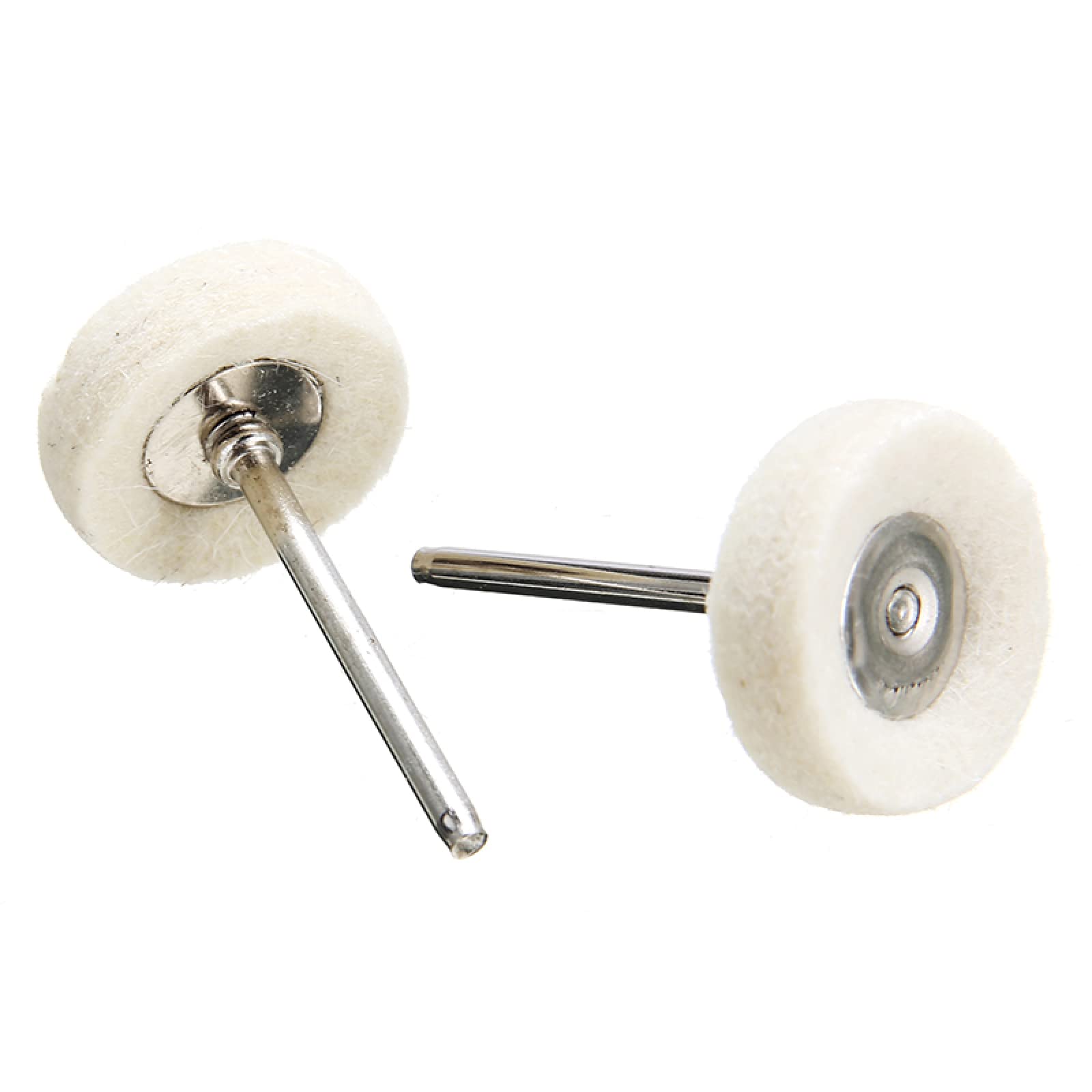 10Pcs 25mm Wool Felt Polishing Buffing Wheels for Rotary Tools - 3mm Shank Drill Grinder Accessories Kit for Metal, Wood & Jewelry Polishing - Perfect for DIY Crafts, Automotive Detailing & Home Improvement Projects
