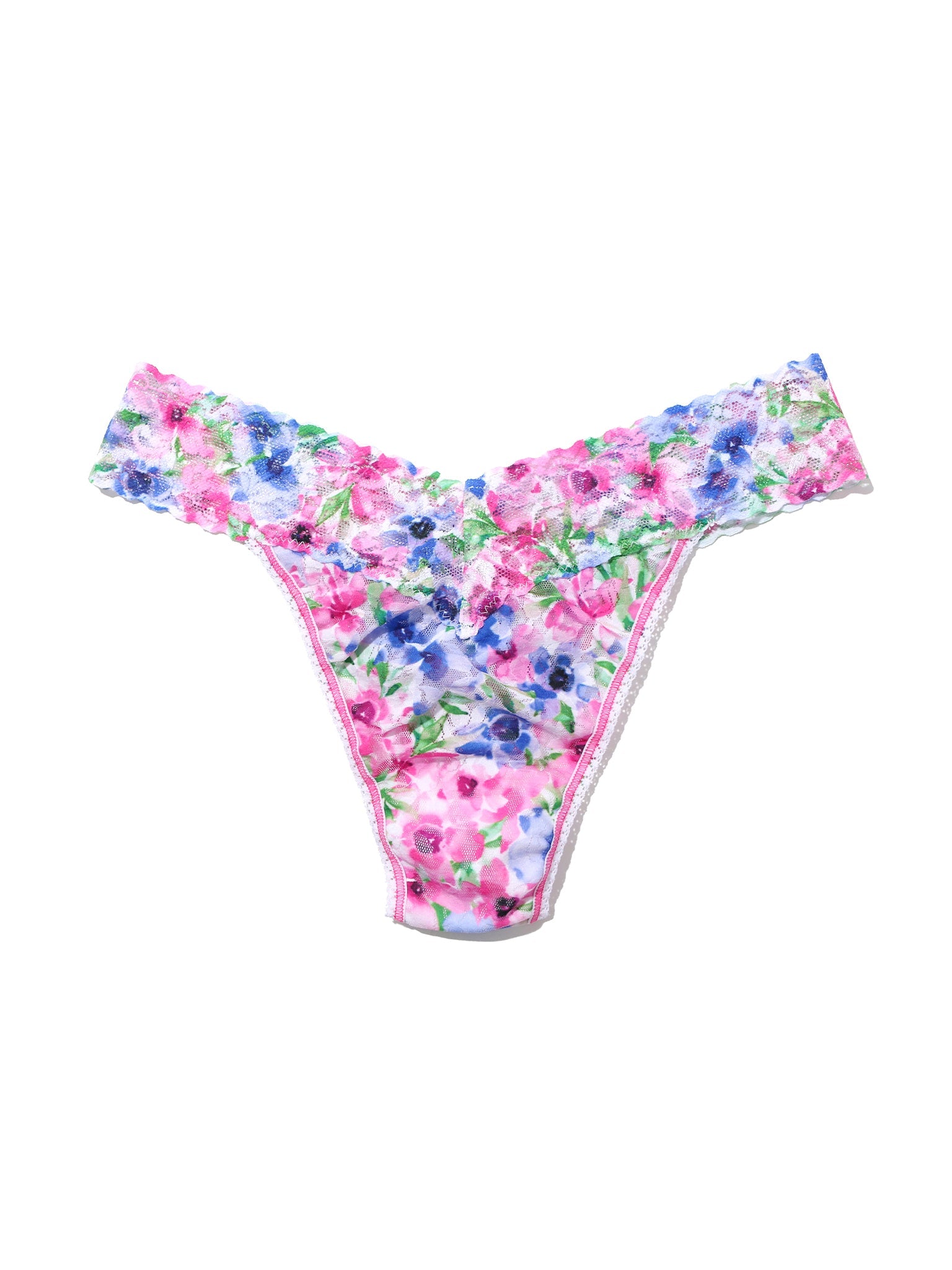 Printed Signature Lace® Original Rise Thong - Soft Comfortable Women's Underwear for Everyday Wear & Special Occasions