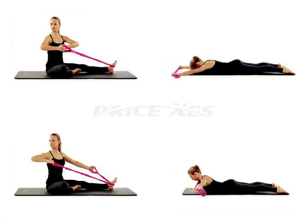 Premium Latex Nylon Resistance Bands with Cord Cover - Strength Training, Flexibility & Stretching Exercise Equipment for Home Gym, Yoga, Pilates, Ballet, Cheerleading & Gymnastics Warm Up