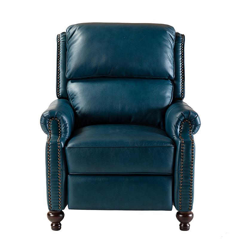 Mid Century Modern Genuine Leather Recliner Chair - Consuela Handcrafted Lounge Chair for Living Room, Office & Home Theater