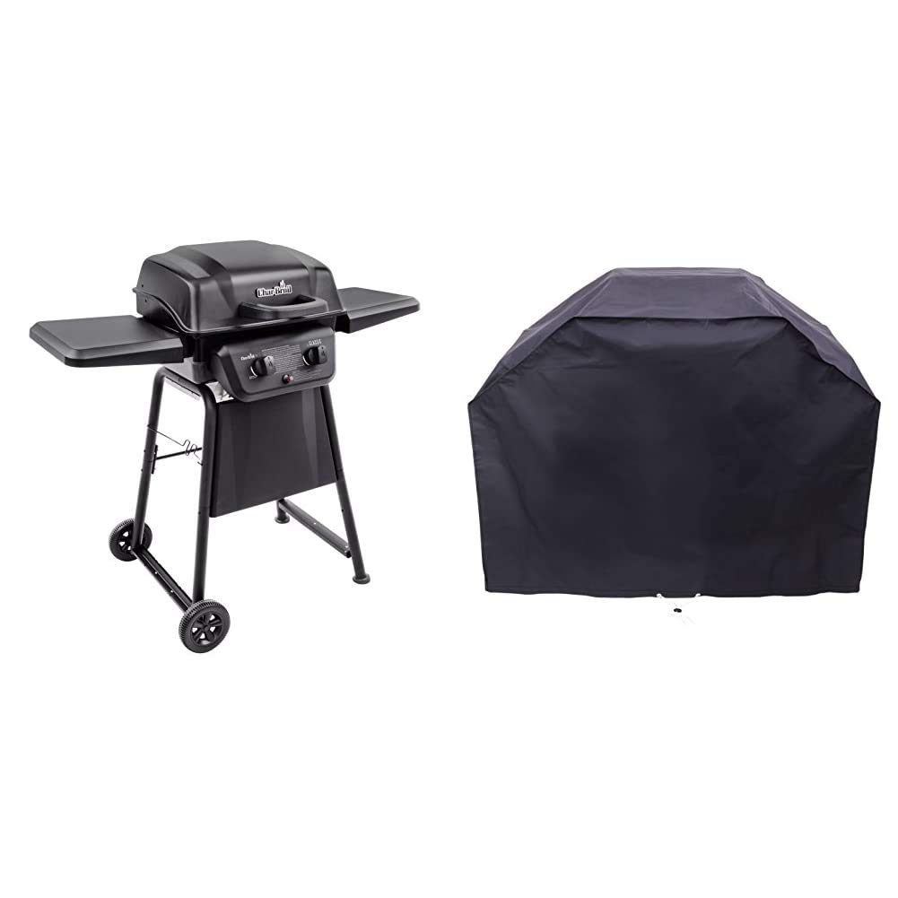 Char-Broil Classic 280 2-Burner Liquid Propane Gas Grill with Heavy-Duty Cover | Outdoor BBQ Grill for Patio, Backyard, Camping & Tailgating