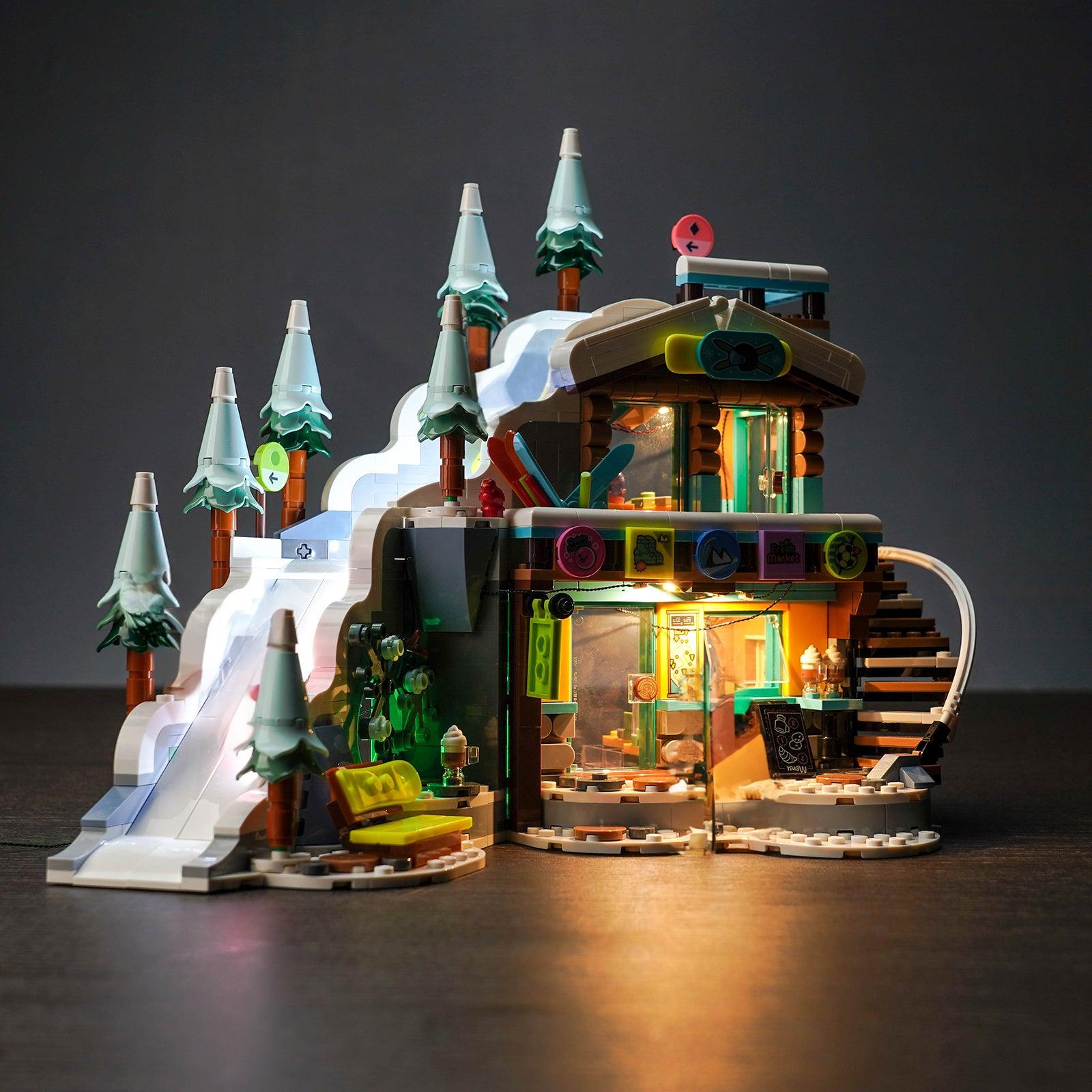 LEGO Mountaintop Climbing Snow Mountain Lamp Set 41756 - LED Light Kit for LEGO Building Blocks, DIY Night Light for Kids Room Decor & Model Display