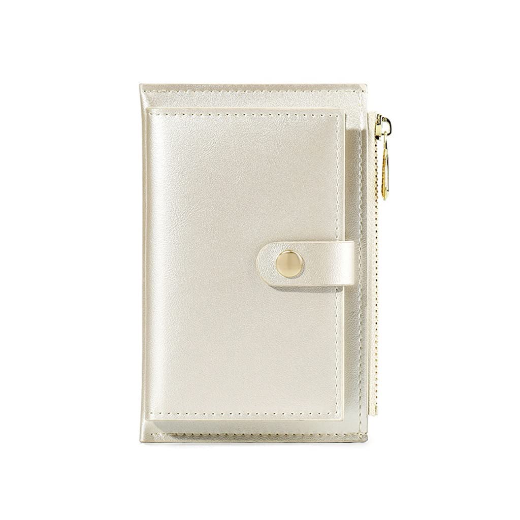 Genuine Leather Women's Wallet with Zipper - Compact Coin Purse & Multi-Card Holder - Stylish Money Clip for Ladies (Color C) | Perfect for Everyday Use, Travel & Gift Giving
