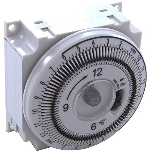 Hydro-Quip 34-0033 115V 24 Hour Digital Timer with Override Switch - Grasslin Mechanical Timer for Pool Pumps, Irrigation Systems & Outdoor Lighting Control