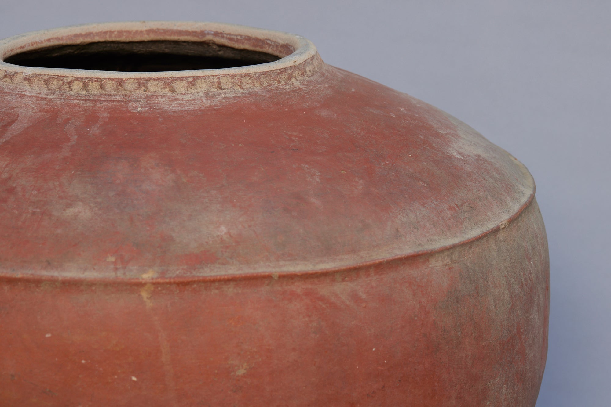 17th Century Majapahit Empire Ceramic Water Jar - Authentic East Java Pottery for Home Decor & Historical Collection | Perfect for Antique Display, Museum Replica, and Cultural Decor