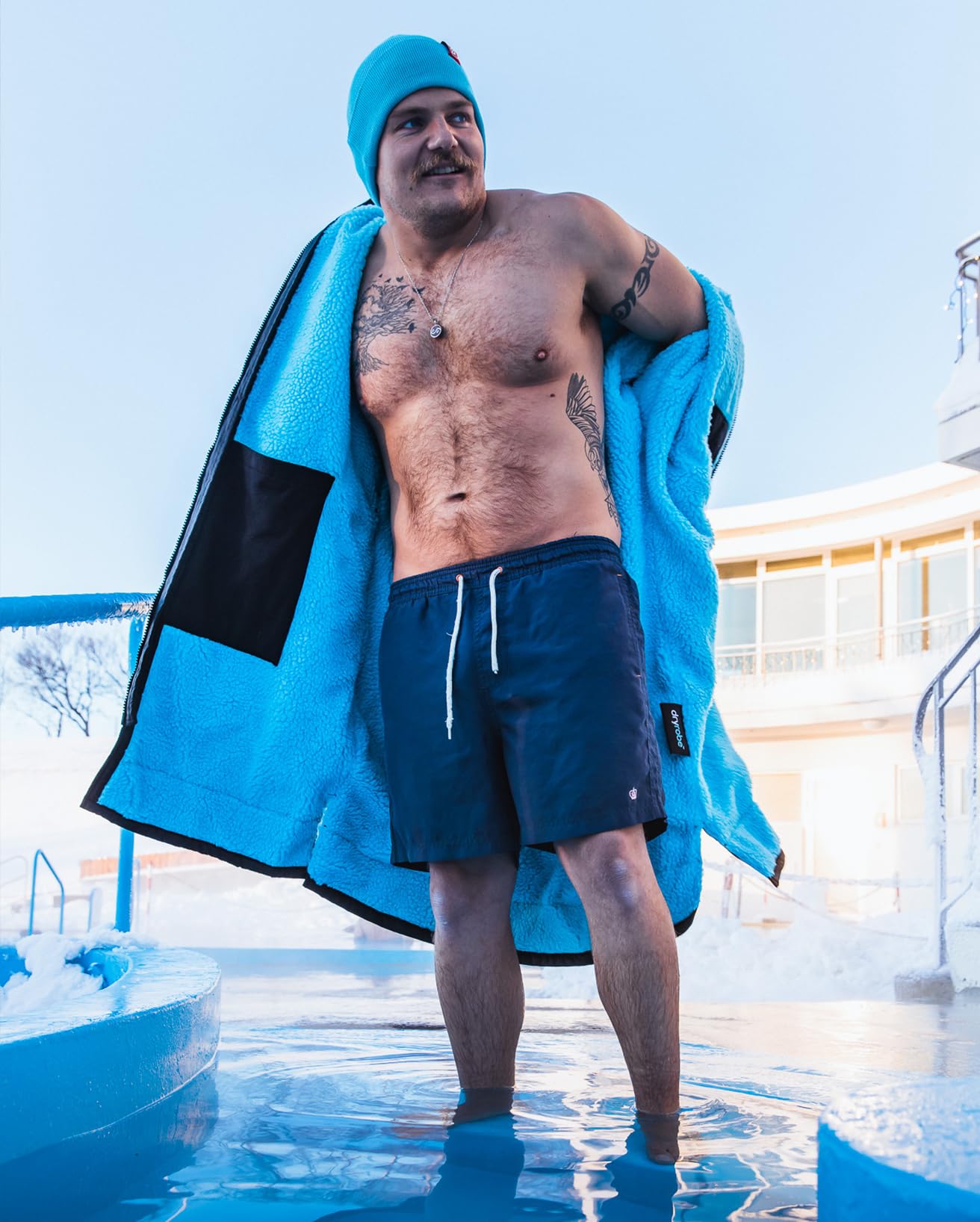 Dryrobe Advance Long Sleeve Waterproof Changing Robe for Outdoor Activities - Beach, Surfing, Camping & Sports Changing