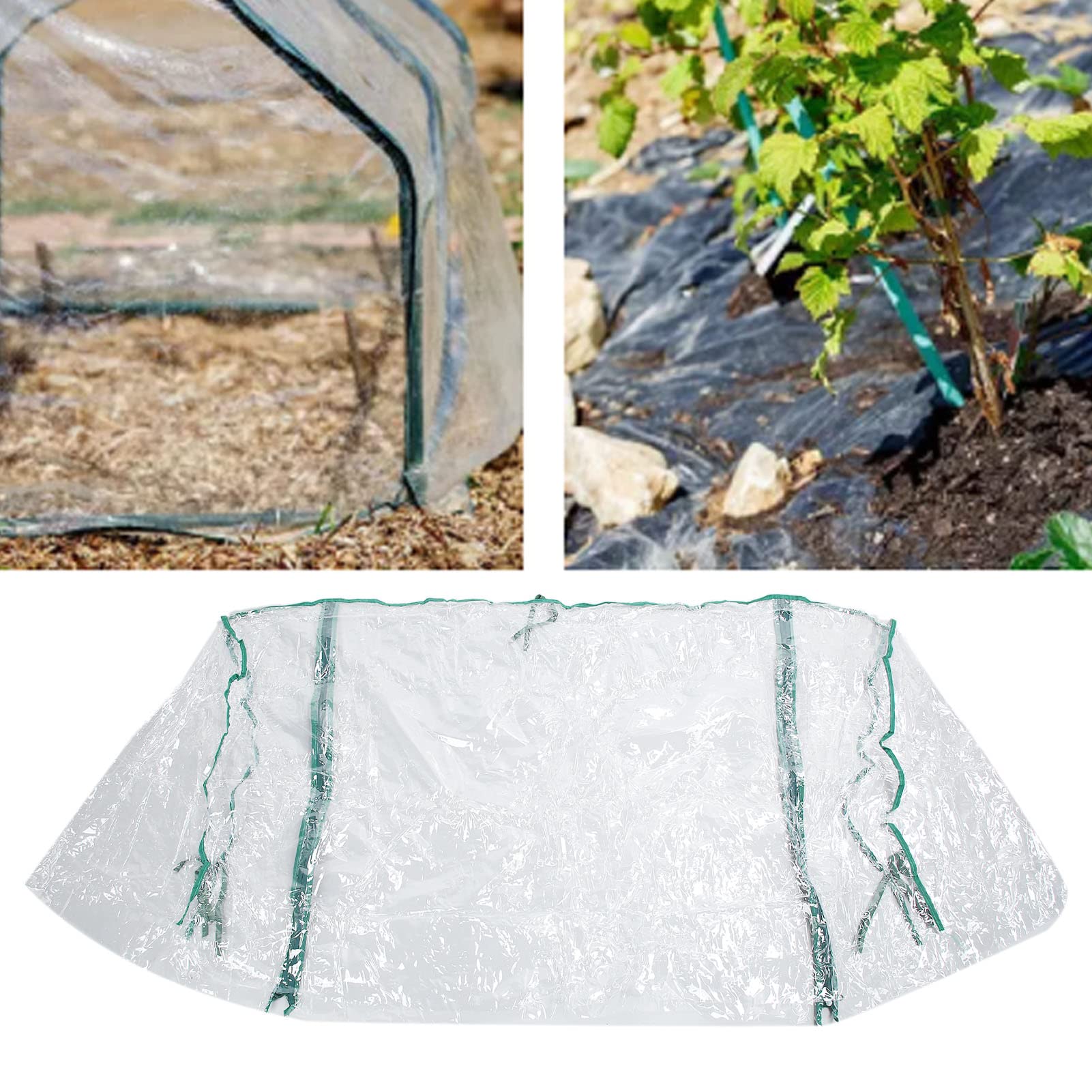 EVTSCAN Clear PVC Reinforced Greenhouse Cover - Waterproof & Thermal Insulation Replacement Cover for Plants, Vegetables, Fruit Trees | Perfect for Home Gardening, Backyard Greenhouses & Plant Protection