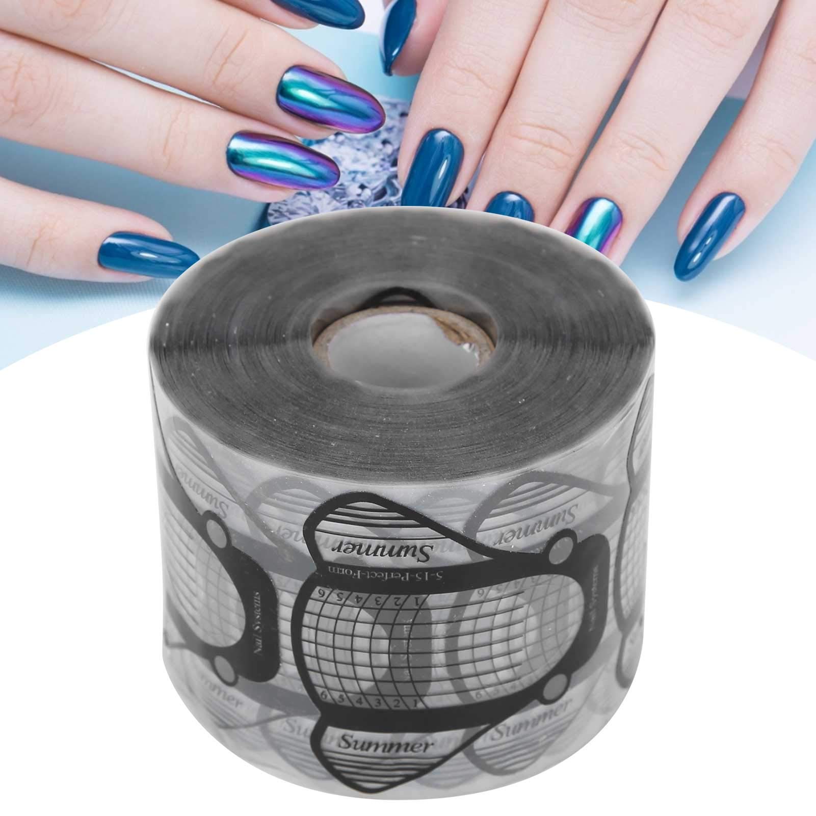 LANTRO JS Self-Adhesive Nail Extension Forms - 500pcs PVC Stickers for Acrylic & Gel Nails | Perfect for Salon, Home Manicure & DIY Nail Art
