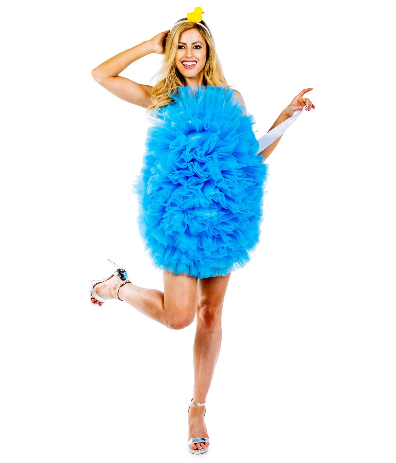 Funny Loofah Halloween Costume Dress for Women with Pockets - Cute & Comfortable Shower Sponge Outfit for Halloween Parties, Cosplay & Themed Events