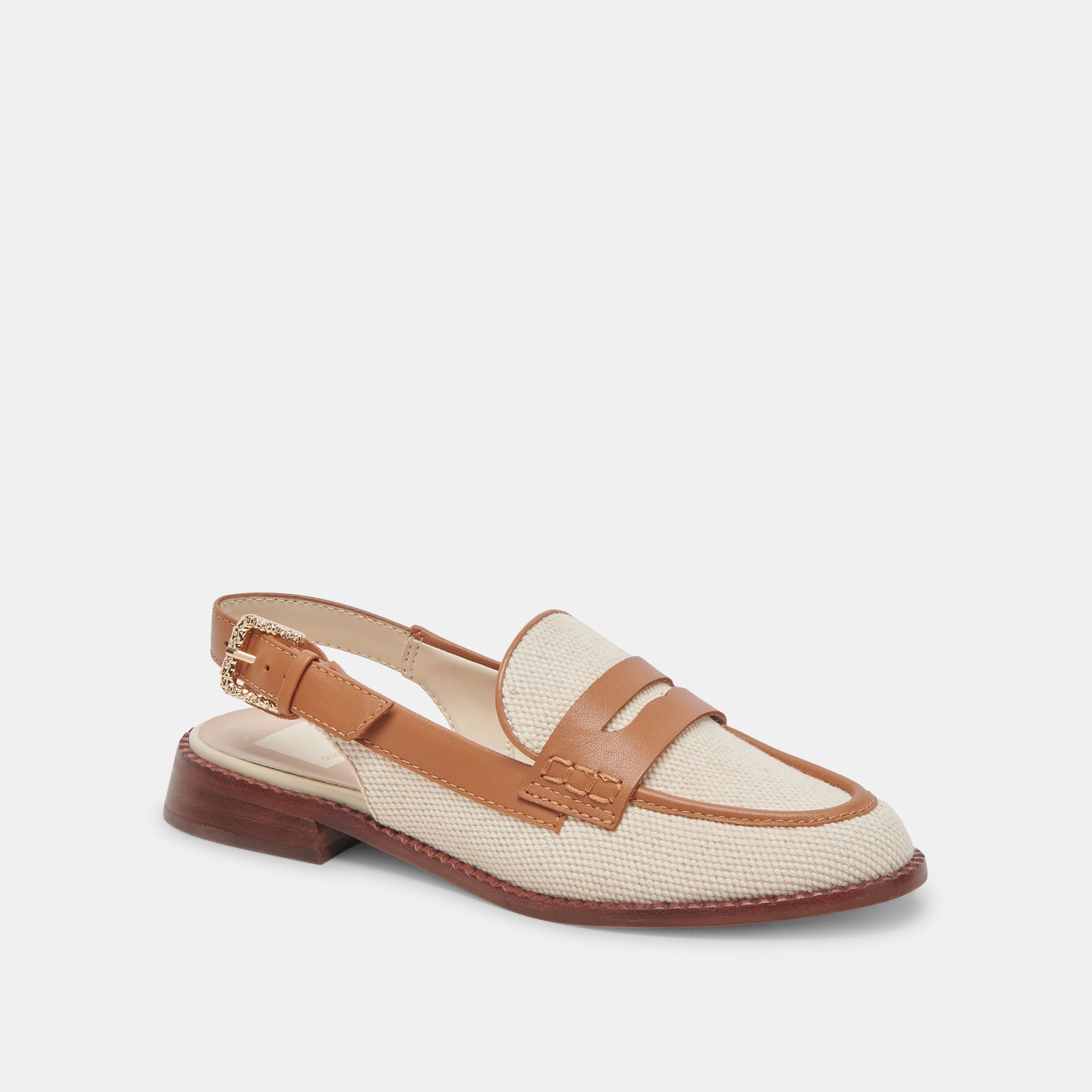 HARDI Loafers for Men - Tan Multi Canvas Slip-On Shoes - Comfortable & Stylish for Casual Wear, Office, and Travel