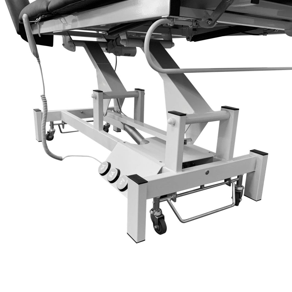 GreenLife® Thomas II Power Adjustable Chiropractic Bed with 4 Wheels & Dual Motors - Hydraulic Gas Lift Leg Support for Home/Clinic Physical Therapy & Pain Relief